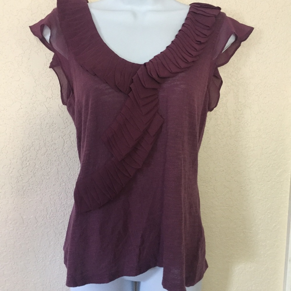 Anthropologie Deletta Purple Top Small